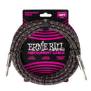Ernie Ball 6431EB 1/4 to 1/4 Straight Braided Cable (Purple Python) - 18'