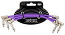 Ernie Ball 6452EB Flex Patch Cable (Purple, Pack of 3) - 6"