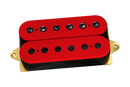DiMarzio DP192 Air Zone Humbucker Bridge Pickup (Red With Black Poles)