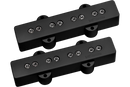 DiMarzio DP123 Bass Model J Pickup Set (Black With Nickel Poles)