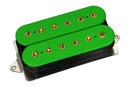 DiMarzio DP253F Gravity Storm F-Spaced Bridge Pickup (Green With Gold Poles)