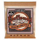 Ernie Ball 3551EB  Rock & Blues with Plain G Phosphor Bronze Acoustic Strings (3 Pack)