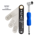 MusicNomad TRUSS-ROD-NECK-REL-GIBSON Neck Relief Measure/Adjust Kit for Gibson/PRS USA Guitars