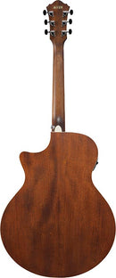 Guitare acoustique Ibanez AE140 (Black altéré, Pore ouvert naturel)