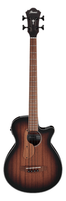 Ibanez AEGB24FE Guitare de basse acoustique (Mahogany Sunburst High Gloss)