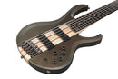 Ibanez BTB606TGF 6 String Electric Bass Guitar (Transparent Gray Flat)