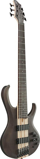 Ibanez BTB606TGF 6 String Electric Bass Guitar (Transparent Gray Flat)