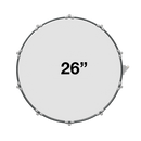 Tama R2614B Starlight Marching Bass Drum (Black) - 26"