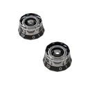 PRS Lampshade SAE Shaft Knobs (Clear/Black) - 2 Pack