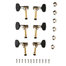 PRS PHASE III Locking Tuners With Wing Buttons (Shaft Design, Black) - 6 Pack