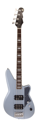 Reverend THUNDERGUN Electric Bass Guitar (Metallic Silver Freeze)