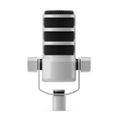 Microphone de podcasting dynamique podmique (blanc)