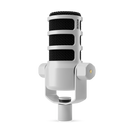 Microphone de podcasting dynamique podmique (blanc)
