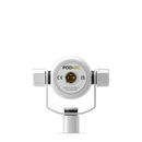 Microphone de podcasting dynamique podmique (blanc)