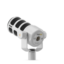 Microphone de podcasting dynamique podmique (blanc)
