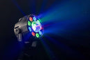 ColorKey CKU-1083 PartyLight FX Lot de 3 lampes de lavage LED compactes avec effet d'ampoule de fête RVB motorisé
