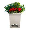 Rockustics SQUAREROOT-6.5-SSPOT-GG Outdoor Square Plant Speaker (Granite Grey) - 6.5"