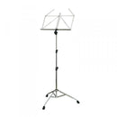 K&M 107 stand de musique stable supplémentaire avec jambes pliables contre le contrebande (nickel)