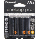 Piles rechargeables NiMH AA Panasonic ENELOOP PRO - 1,2 V, 2 550 mAh, paquet de 4