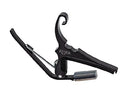 Kyser KG6BCA Capodastre pour guitare acoustique à changement rapide - Noir Chrome