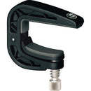 K&M 14540 Black Guitar Capo Flat - Black Plastic - Red One Music