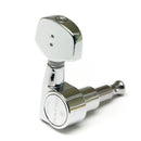 Graph Tech PRN-2411-C0 Ratio Tuned Machine Heads - Acoustic 3+3 Contemporary Chrome 2 Pin