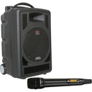 Système de sonorisation Galaxy Audio TV8 Traveler Series 120 W avec lecteur CD, récepteur UHF unique et microphone portable sans fil