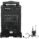 Système de sonorisation Galaxy Audio TV8 Traveler Series 120 W avec récepteur UHF unique, émetteur Bodypack et microphone casque