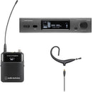 Audio-Technica ATW-3211/893x Système de microphone Omni MicroEarset sans fil série 3000 - Noir, EE1 : 530 à 590 MHz