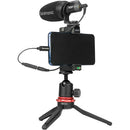 Saramonic SR-C2003 Câble adaptateur TRS femelle vers USB Type-C 3,5 mm pour audio mono/stéréo vers Android (3")