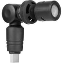 Saramonic SMARTMIC Mini microphone à condensateur omnidirectionnel ultracompact pour appareils mobiles et ordinateurs USB Type-C