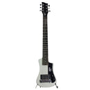 Hofner SHORTY Guitare électrique avec 1 micro Humbucker livrée avec housse de transport – Blanc