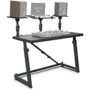 Bureau DJ Gravity GR-GFDJT01 avec haut-parleur flexible et plateau pour ordinateur portable