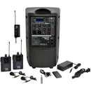 Galaxy Audio Traveler Quest TQ8X PA avec système de micro sans fil GTU-VVP5AB (A et B : 524,5 à 594,5 MHz)