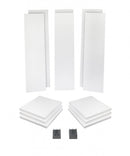 Kit de la salle des entreprises de clarté primacoustique - jusqu'à 120 pieds carrés / 11,1 m² (blanc arctique)