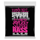 Ernie Ball 2844EB Stainless Steel Slinky Bass Strings - Super .045-.100