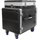 Gator GRC-12X10-PU Pop-Up Console Rack Case - 12U Pop Up, 10U Front