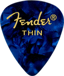 Fender Médiator pour guitare 351 Shape Classic Celluloid 1 Gross – Bleu Moto – Fin, 144 pièces