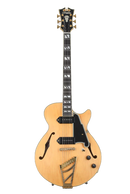 D'Angelico Dadbsshngs Guitare électrique à corps creux (miel en satin)