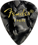 Fender Médiator pour guitare 351 Shape Classic Celluloid 1 Gross – Noir Moto – Fin, 144 pièces