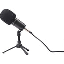 Zoom ZDM-1 Pack micro podcast avec écouteurs, pare-brise, XLR et support de table