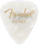 Fender Guitar Pick 351 Shape Classic Celluloid 1 Gross - White Moto - Heavy / Ea.