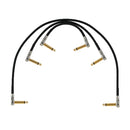 Boss BPC-4-3 Patch Cable with Pancake Jacks - 4" 3 Pack