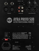 Système de caisson de basses professionnel actif RCF AYRA-PRO-10S - 10"