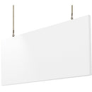 Primacoustic SATURNA Déflecteur suspendu avec ancrages tire-bouchon, 24" x 48" x 1,5" - Blanc, paquet de 2