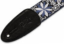 Levys M8HT-10 Sangle de guitare Hootenanny Jacquard Weave des années 60 - 2" (motif bleu-blanc)