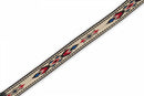 Levy's MJ19UKE-003 Jacquard Weave Mandolin/Ukulele Strap (Beige/Red/Blue Design)