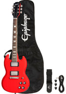 Epiphone ES1PPSG Power Players SG Guitare électrique taille 3/4 (rouge lave)