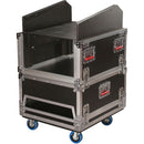 Gator G-TOUR-GRC-1406 ATA Console Wood Flight Rack Case - 14U Top 6U Bottom