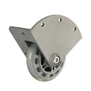 Adam Hall AH-37450S Roulette d'angle encastrée avec roue souple - 75 mm (simple)